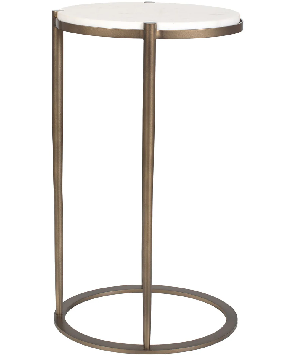 Mercier Round Marble Accent Table - Image 6