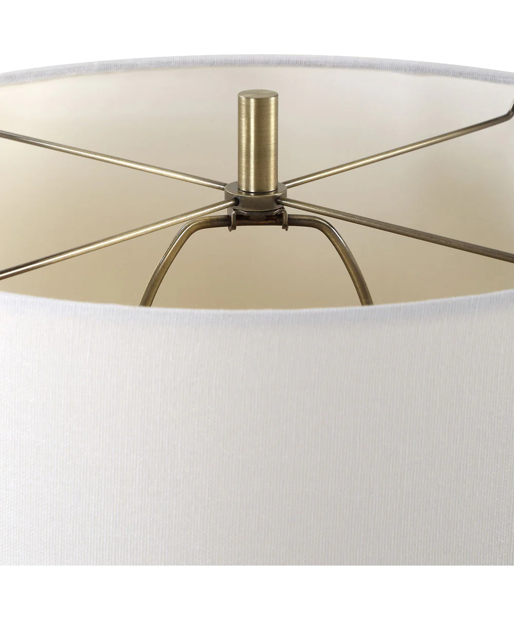Metal Table Lamp in Black and Antique Brass - Image 6