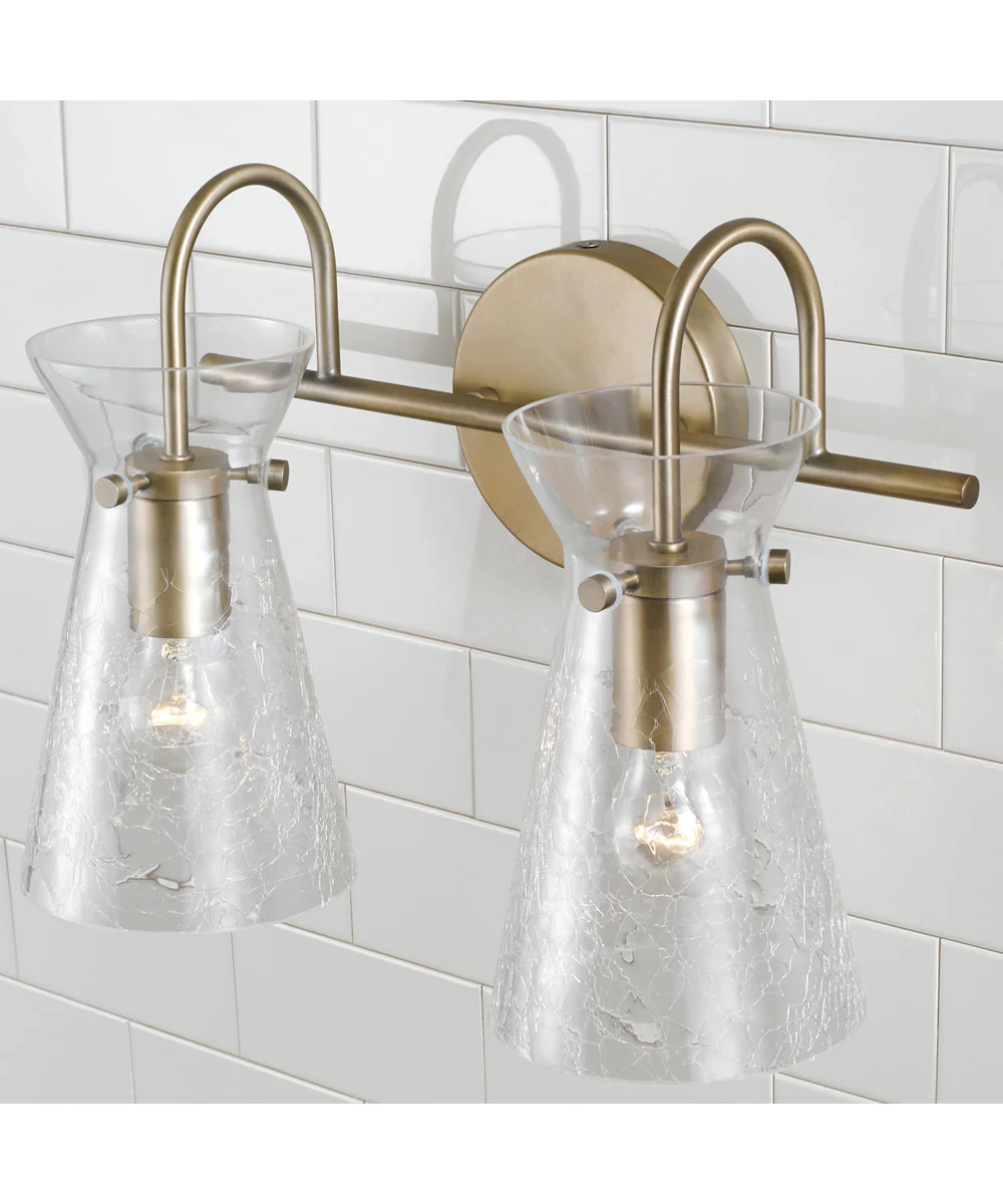 Mila 2-Light Vanity Aged Brass - Image 3