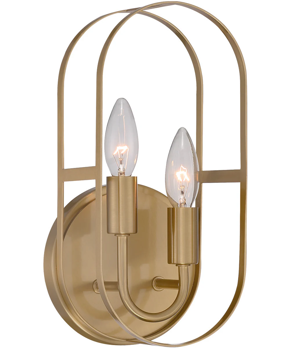 Mindful 2-Light Vanity Satin Brass - Image 2