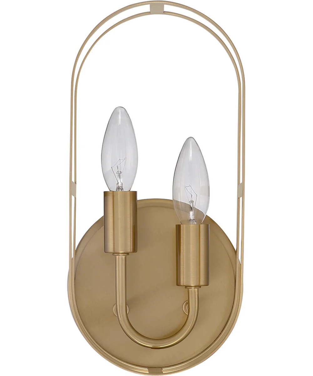Mindful 2-Light Vanity Satin Brass - Image 3