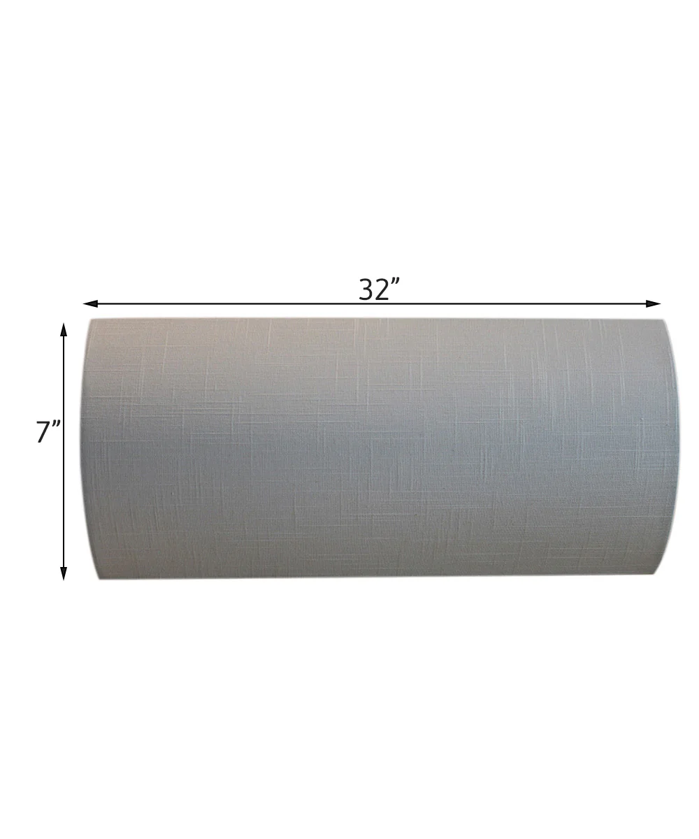 Moderne Vanity Light Cover Conversion Kit, 32"W White Textured Fabric Shade - DIY Upgrades Hollywood Lights (No Wiring) - Image 6