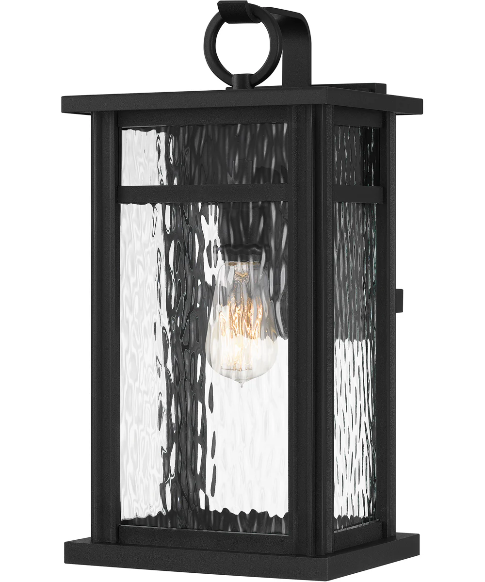 Moira Large 1-light Outdoor Wall Light Coastal Armour Steel Earth Black