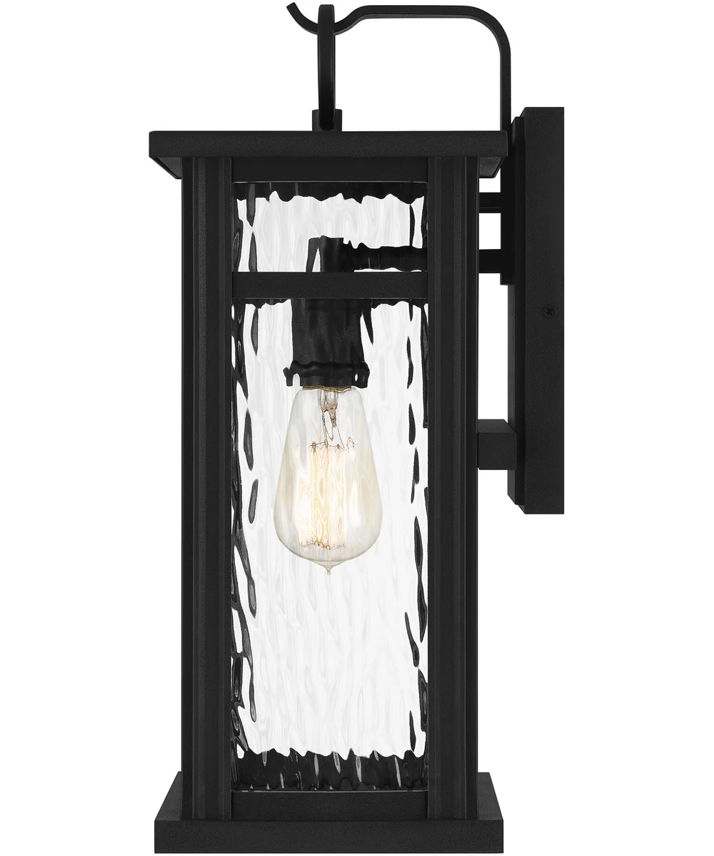 Moira Large 1-light Outdoor Wall Light Coastal Armour Steel Earth Black - Image 5