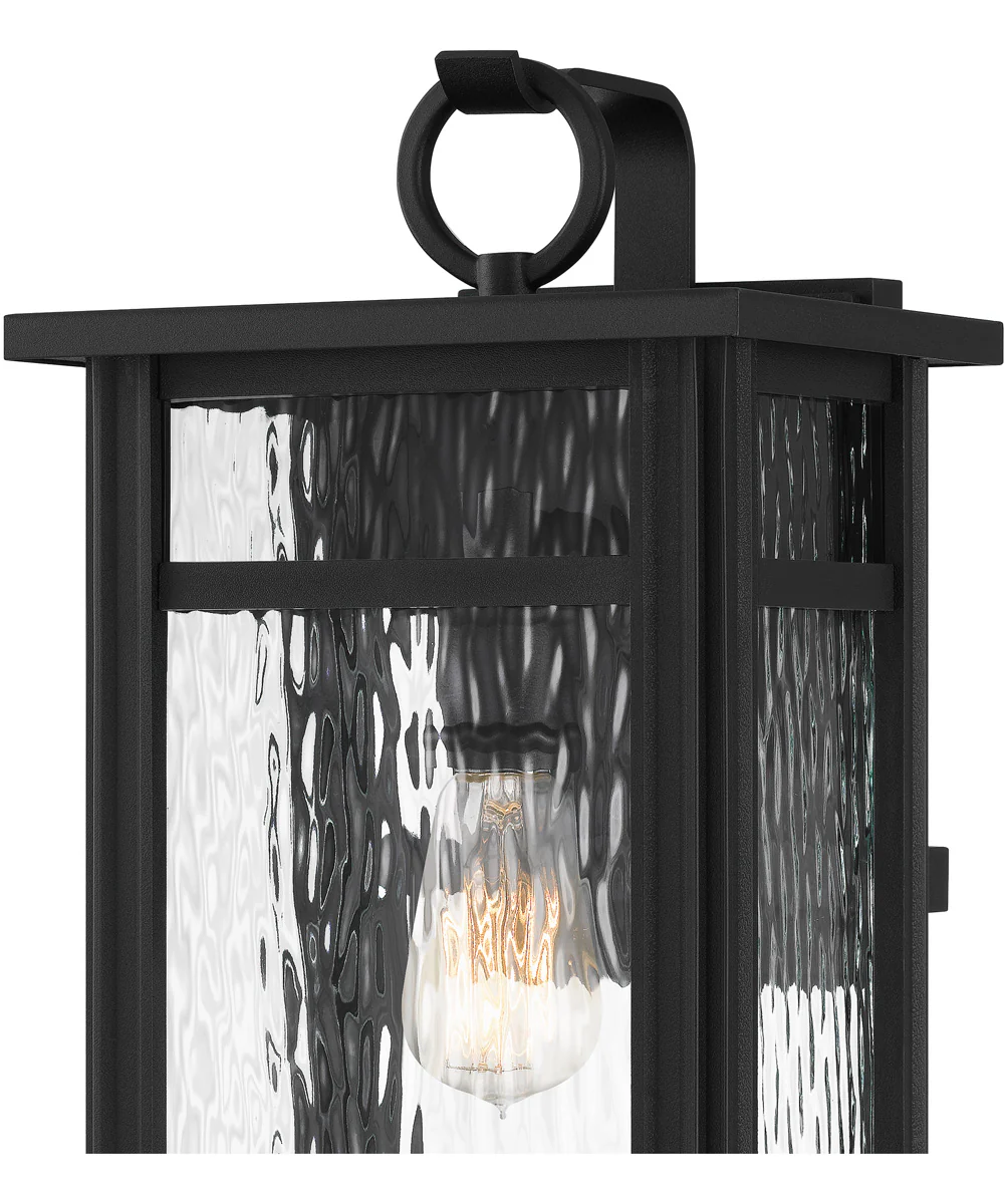 Moira Large 1-light Outdoor Wall Light Coastal Armour Steel Earth Black - Image 6