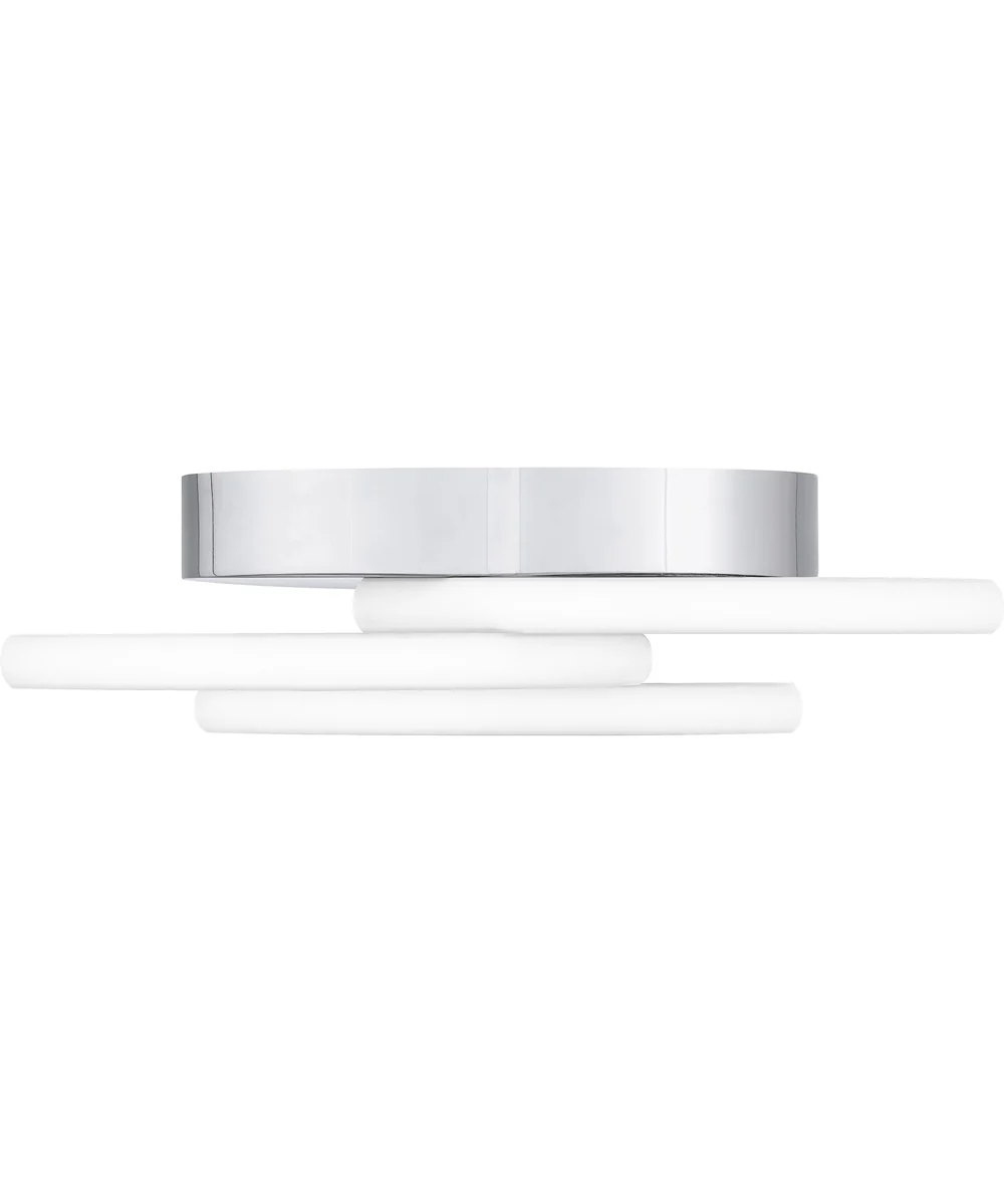 Moonan Medium Flush Mount Polished Chrome - Image 3