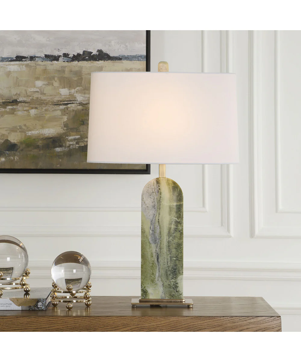 Moorea Green Marble Table Lamp - Image 2