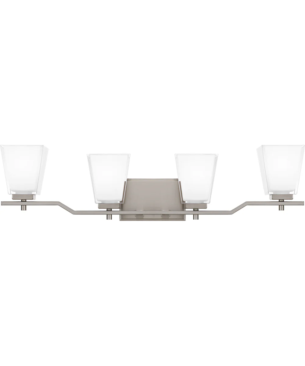 Myra Extra Large 4-light Bath Light Brushed Nickel