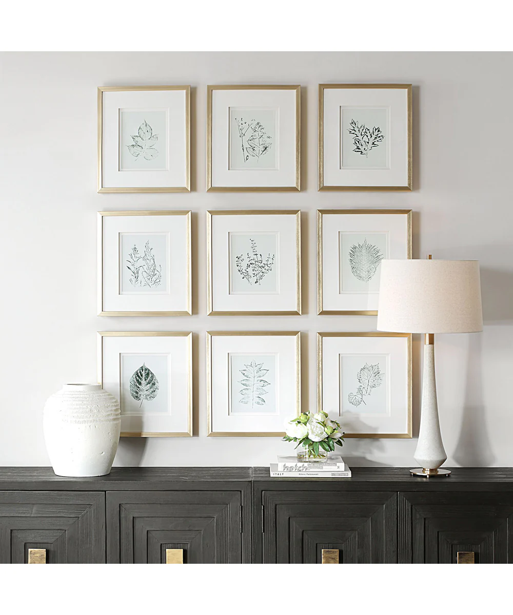 Nature's Script Framed Botanical Prints Set/9 - Image 2