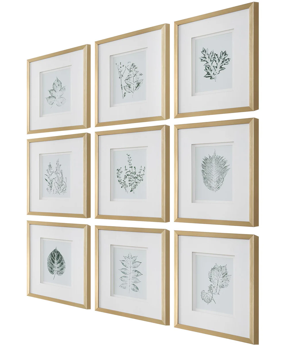 Nature's Script Framed Botanical Prints Set/9 - Image 3