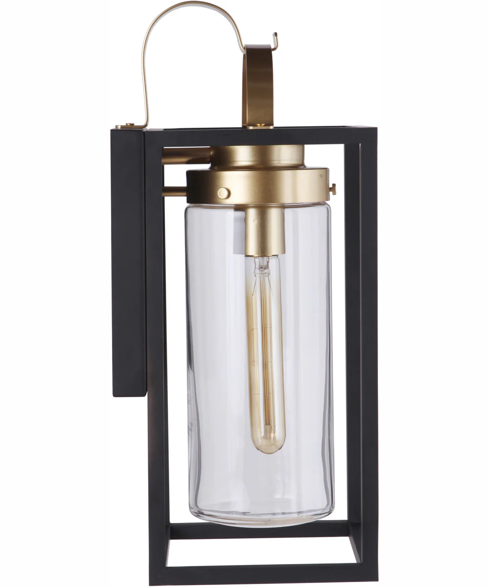 Neo 1-Light Outdoor Wall Lantern Midnight Satin Brass - Image 5