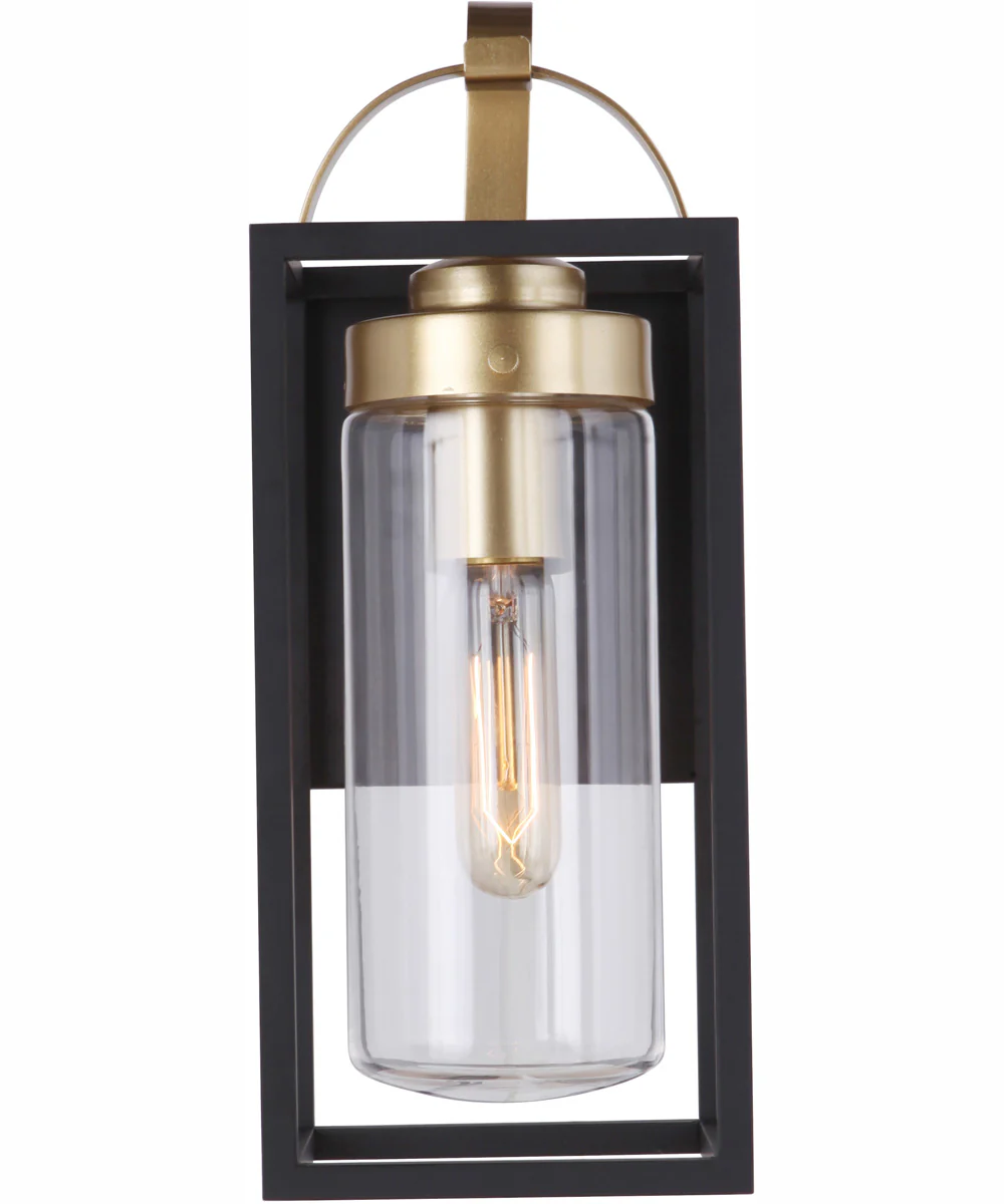 Neo 1-Light Outdoor Wall Lantern Midnight Satin Brass - Image 4