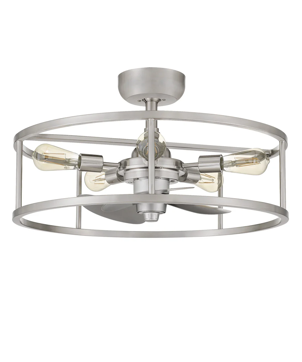 New Harbor 5-light Fandelier Brushed Nickel - Image 3