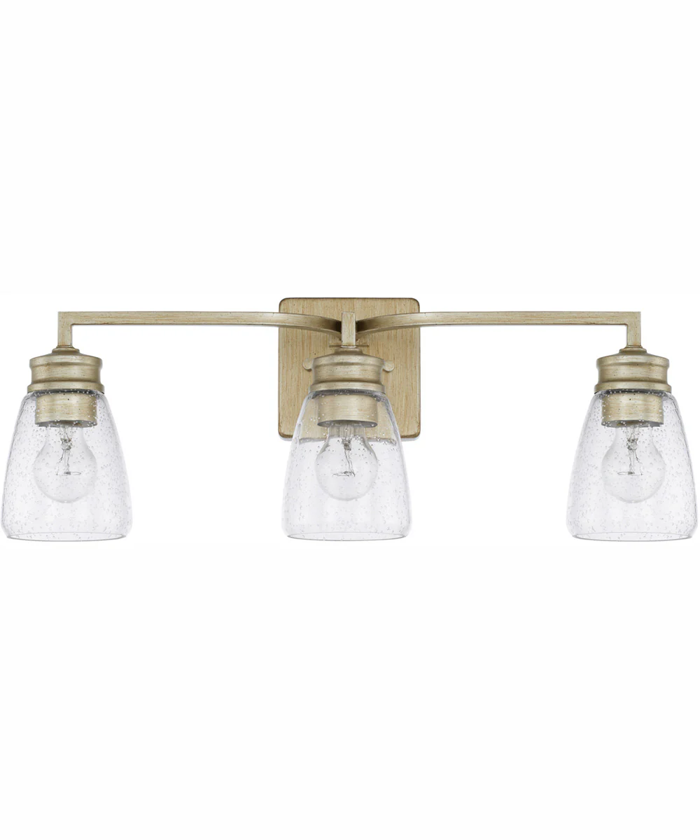 Newbury 3-Light Vanity Winter Gold