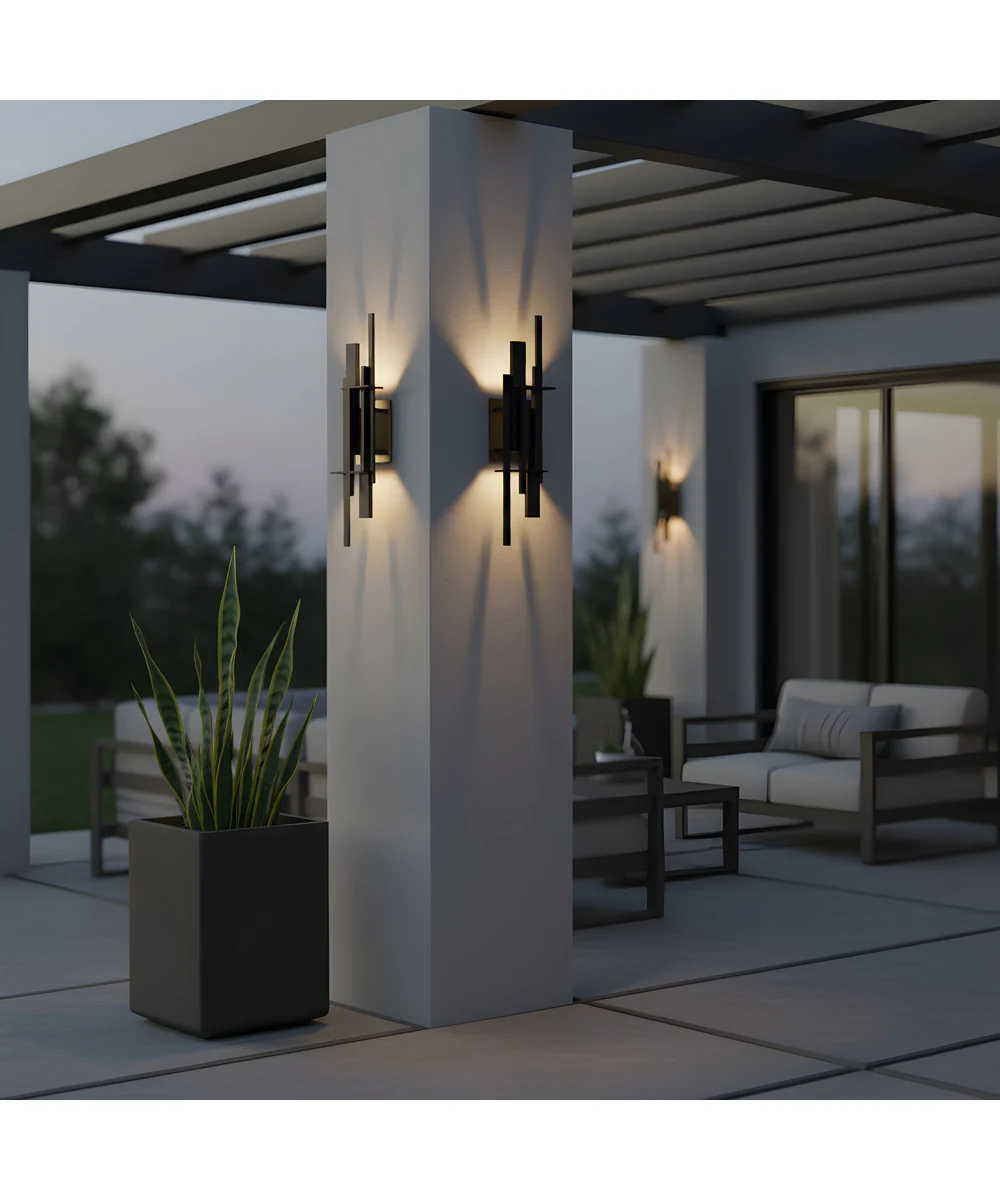 Newton Outdoor Wall Light Earth Black - Image 3