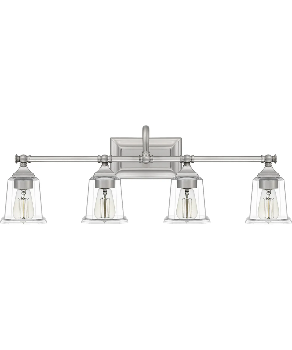 Nicholas Extra Large 4-light Bath Light Brushed Nickel - Image 3