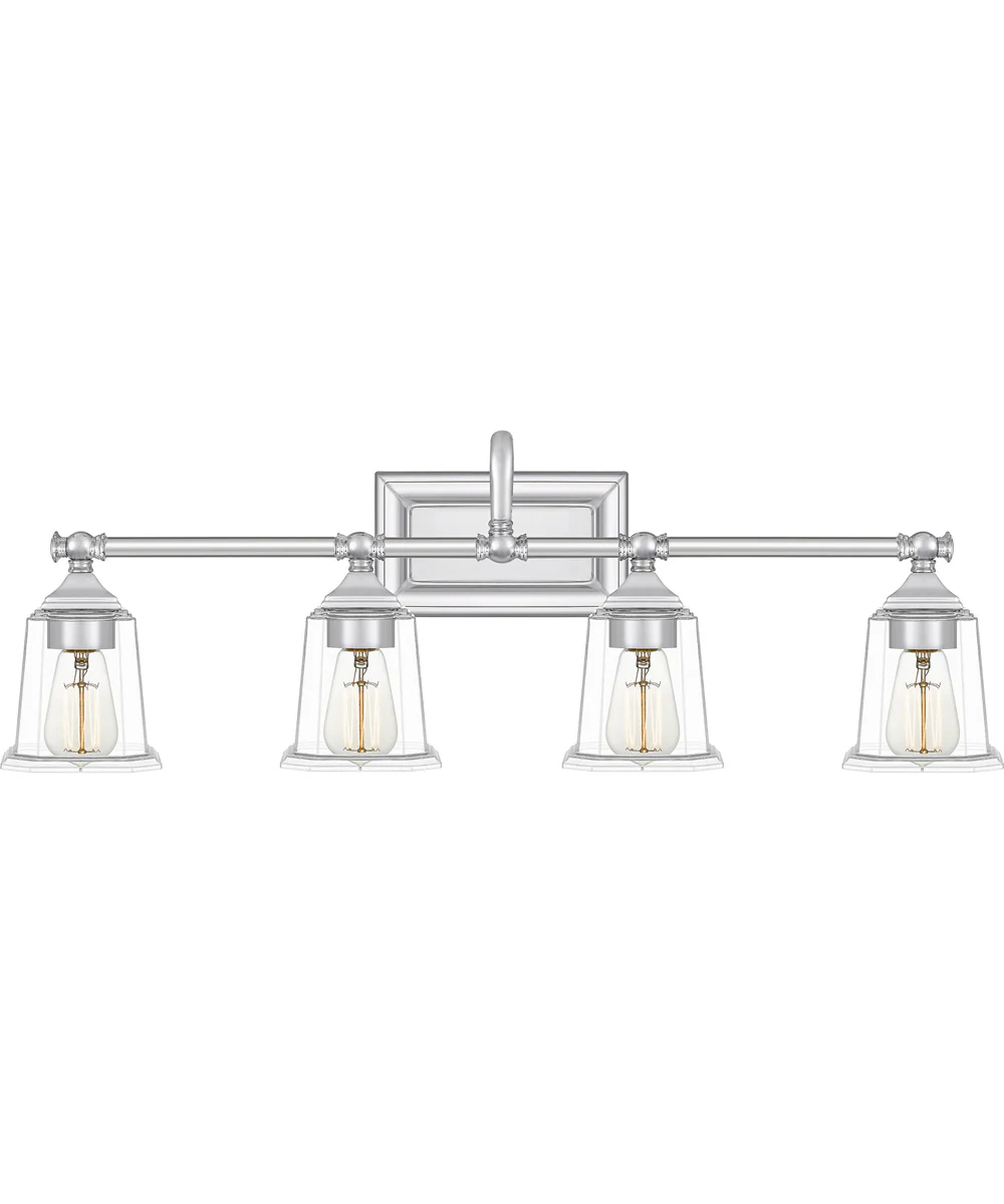 Nicholas Extra Large 4-light Bath Light Polished Chrome - Image 2