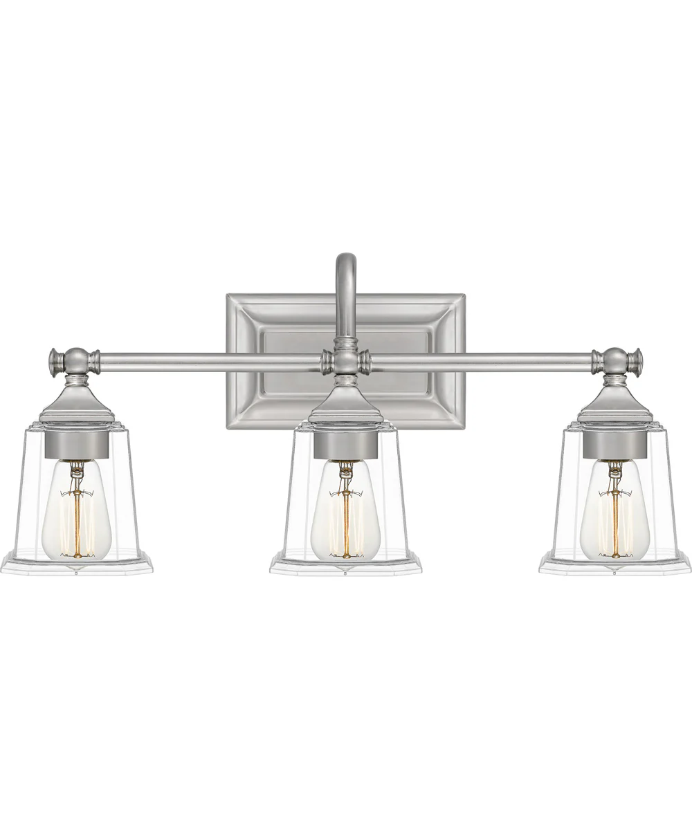 Nicholas Large 3-light Bath Light Brushed Nickel - Image 2