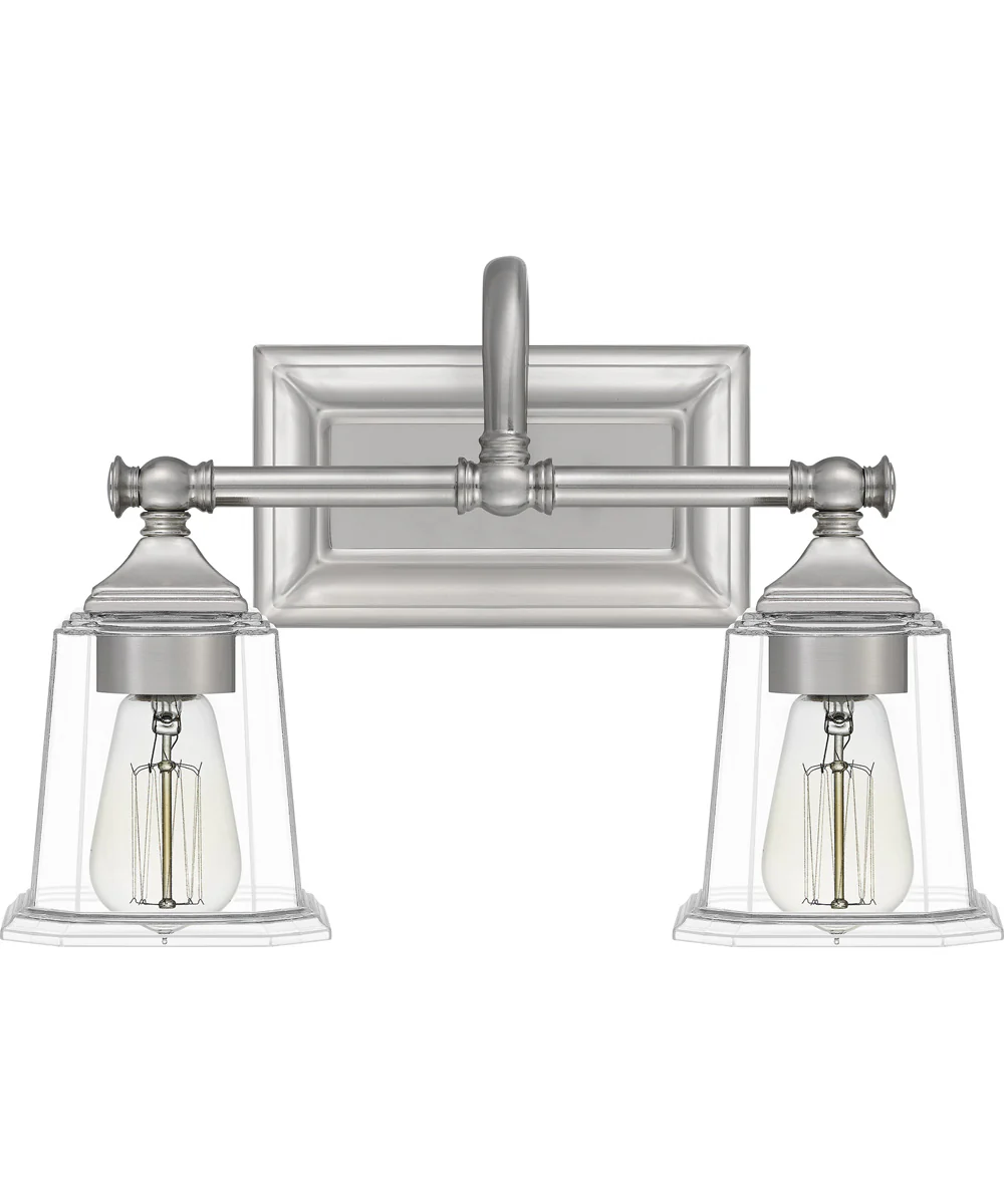 Nicholas Medium 2-light Bath Light Brushed Nickel - Image 3