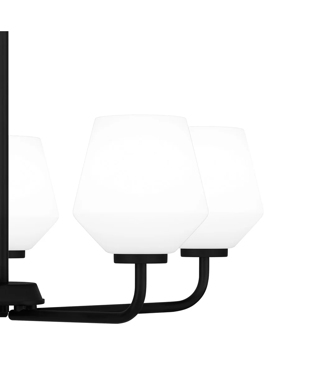 Nielson 5-light Chandelier Matte Black - Image 5