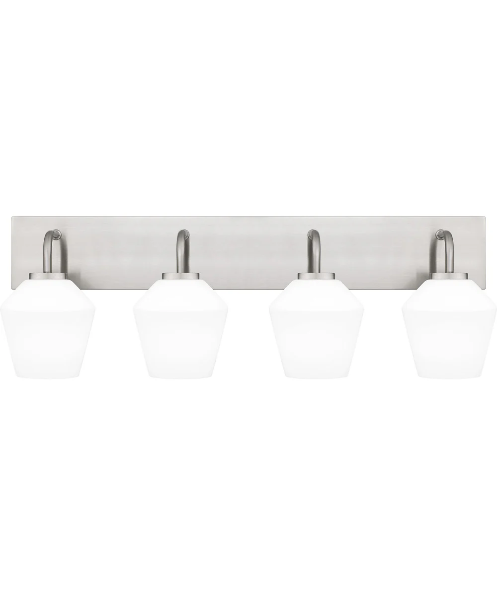 Nielson Extra Large 4-light Bath Light Brushed Nickel