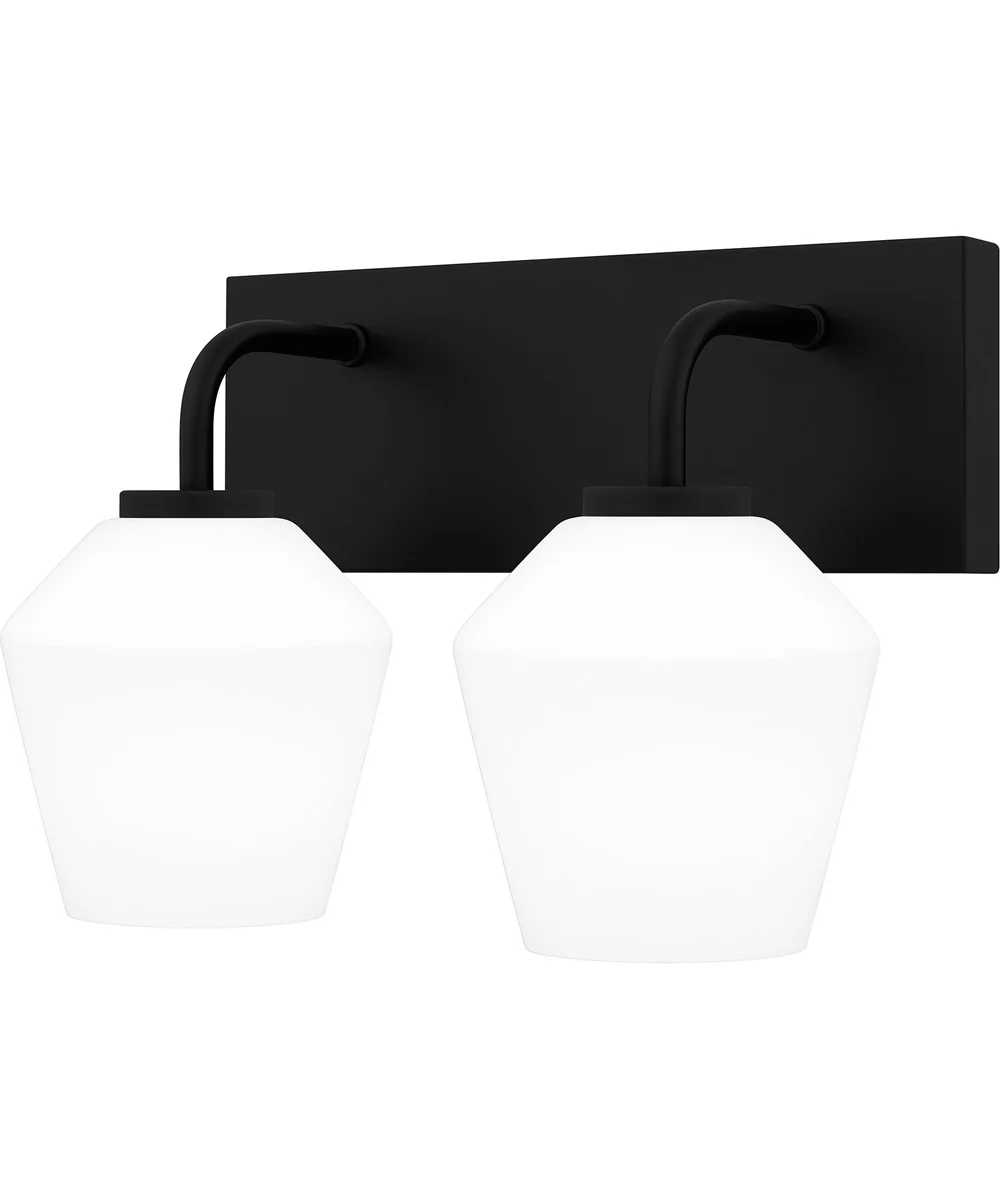 Nielson Medium 2-light Bath Light Matte Black - Image 3