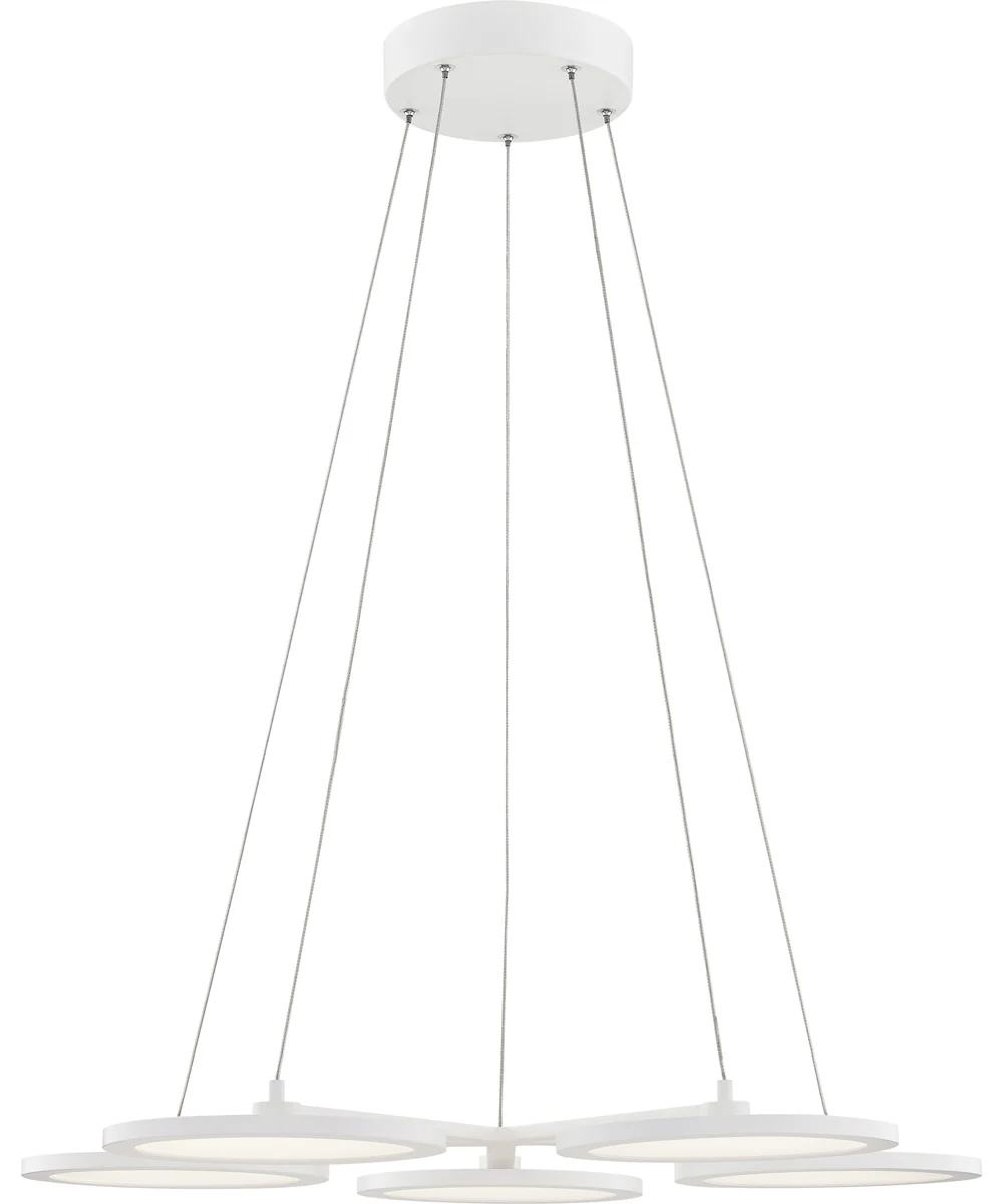 Nitro Chandelier White Lustre