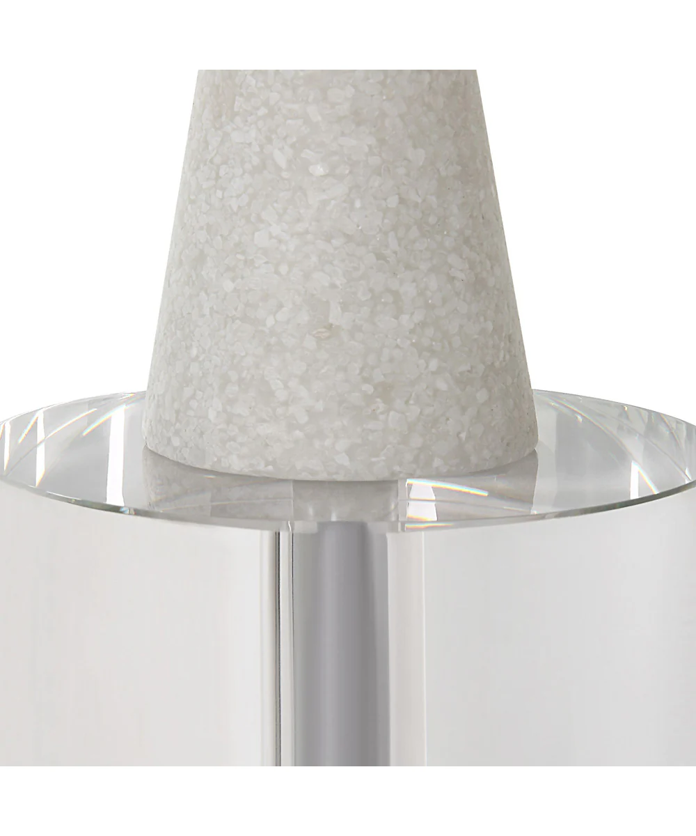 Norte White Stone Sculptures, Set of 2 - Image 4