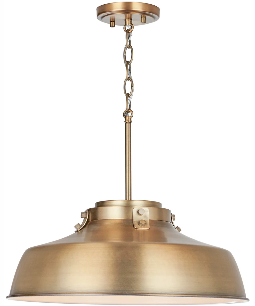 Oakwood 1-Light Pendant Aged Brass - Image 6
