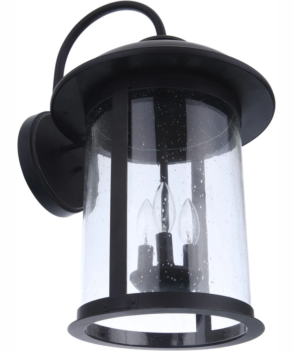 O'Fallon 3-Light Outdoor Wall Lantern Dark Bronze Gilded - Image 7