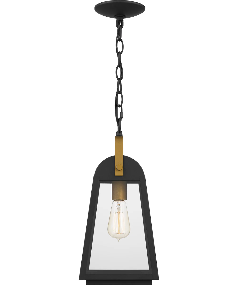 O'Leary Large 1-light Outdoor Pendant Light Coastal Armour Steel Earth Black - Image 5