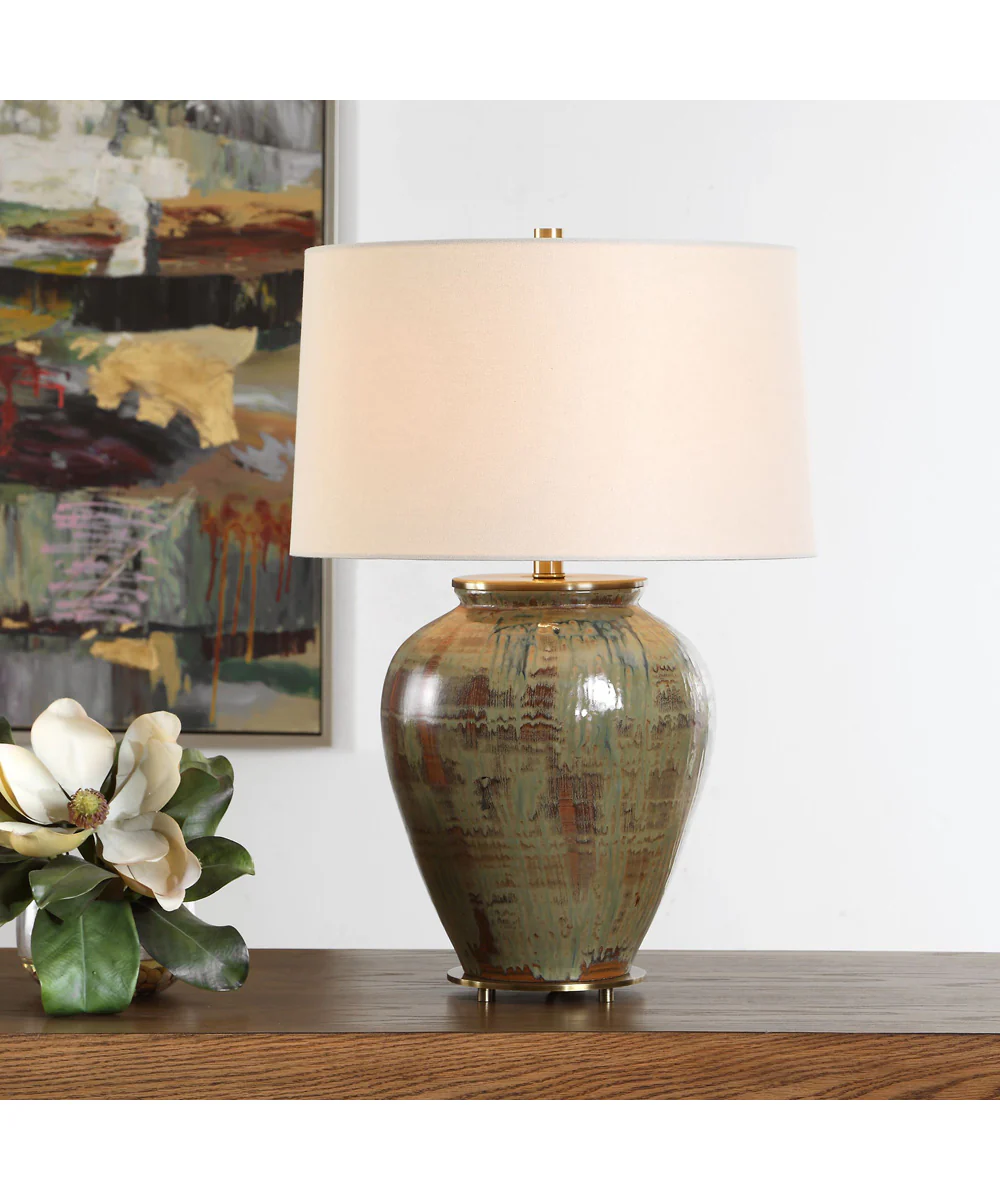 Olisa Brown Green Table Lamp - Image 2
