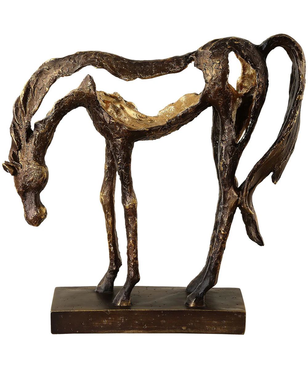 Openly Grazing Horse Sculpture - Image 4