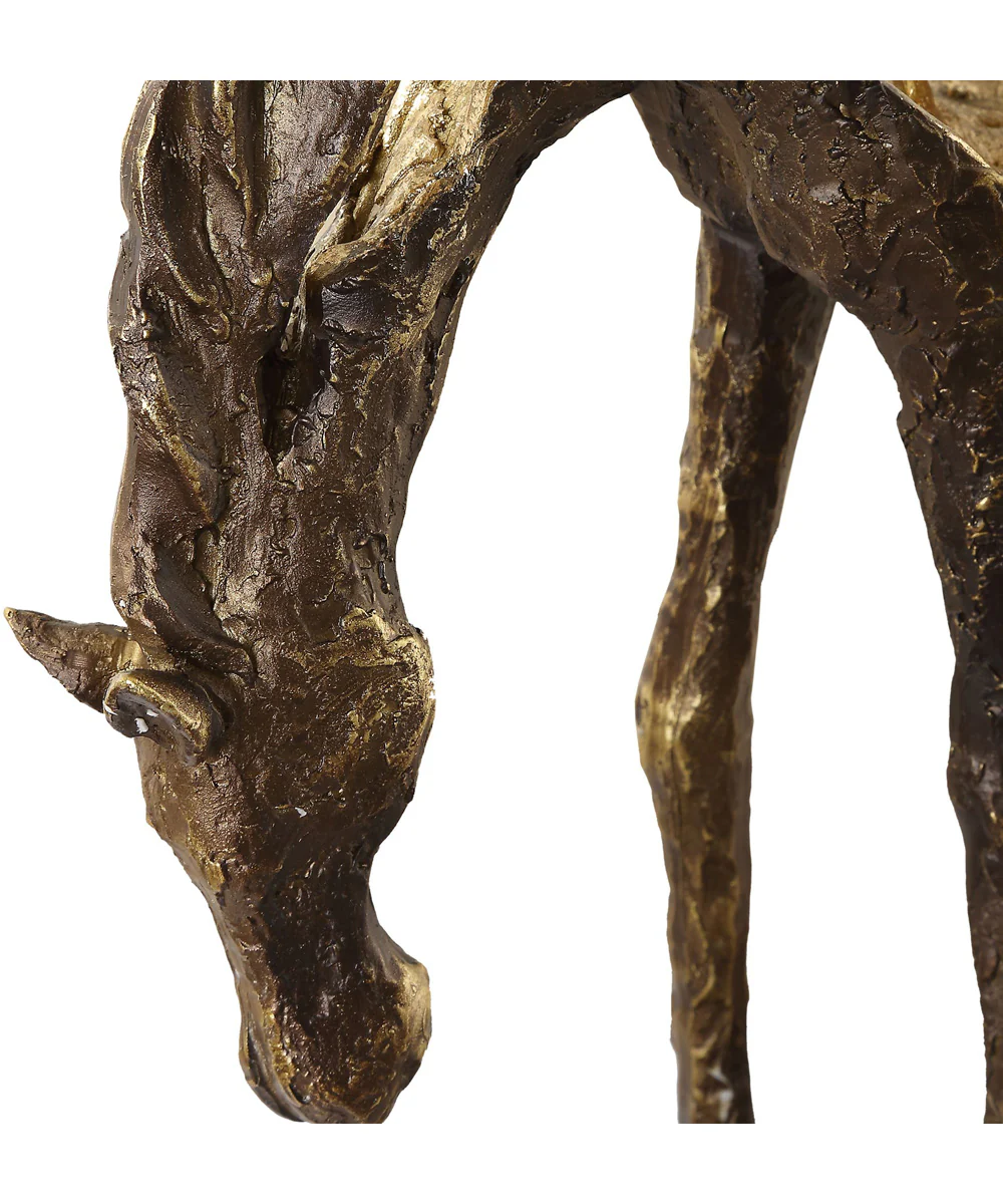 Openly Grazing Horse Sculpture - Image 7