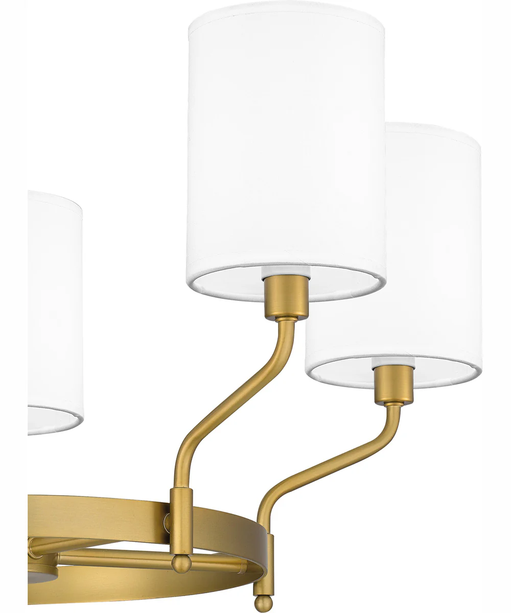 Parkington 5-light Chandelier Aged Brass - Image 6