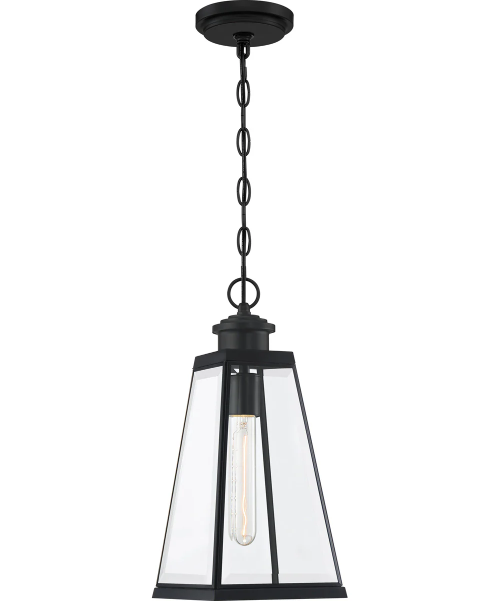 Paxton Medium 1-light Outdoor Pendant Light Matte Black - Image 2