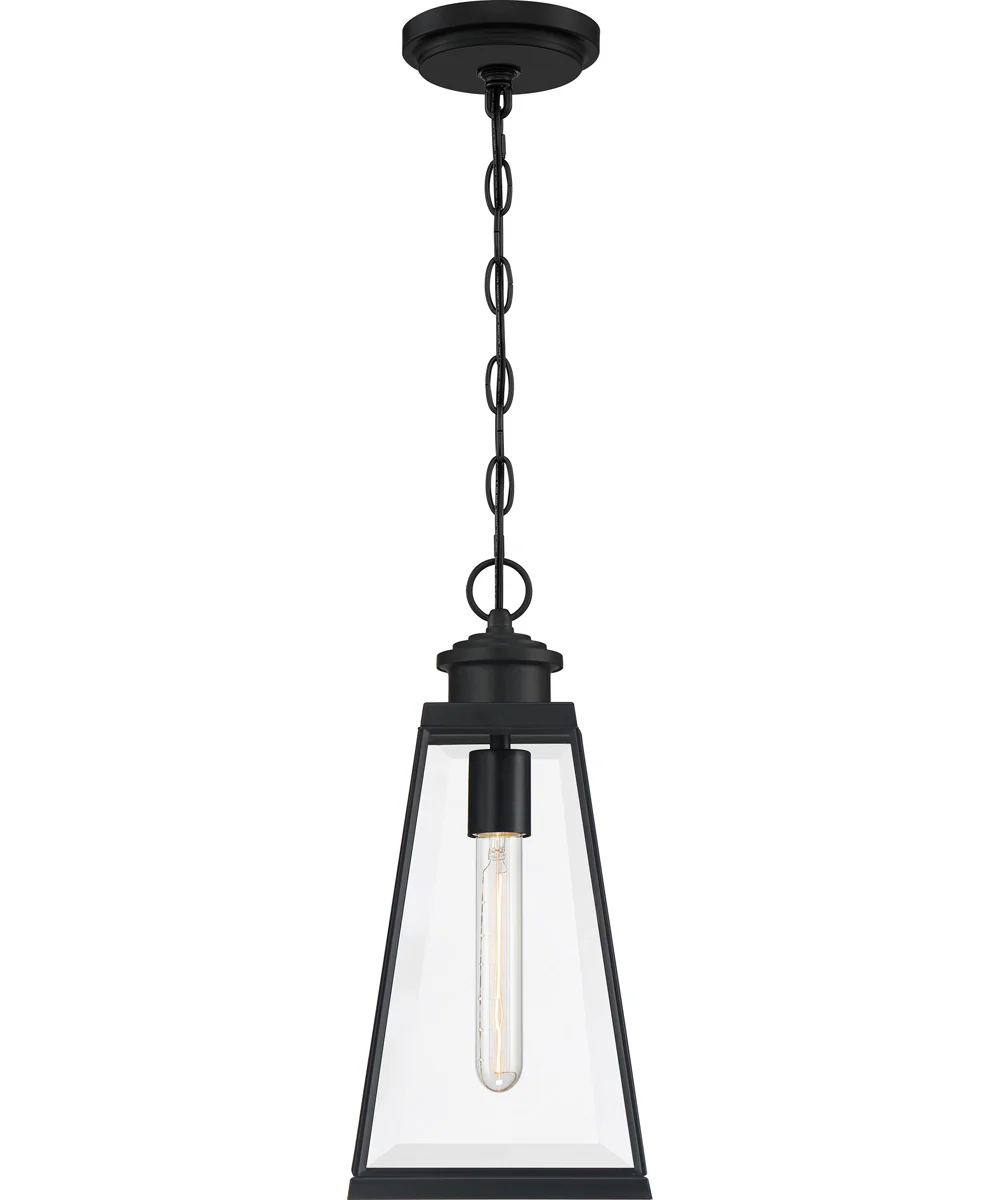 Paxton Medium 1-light Outdoor Pendant Light Matte Black - Image 4