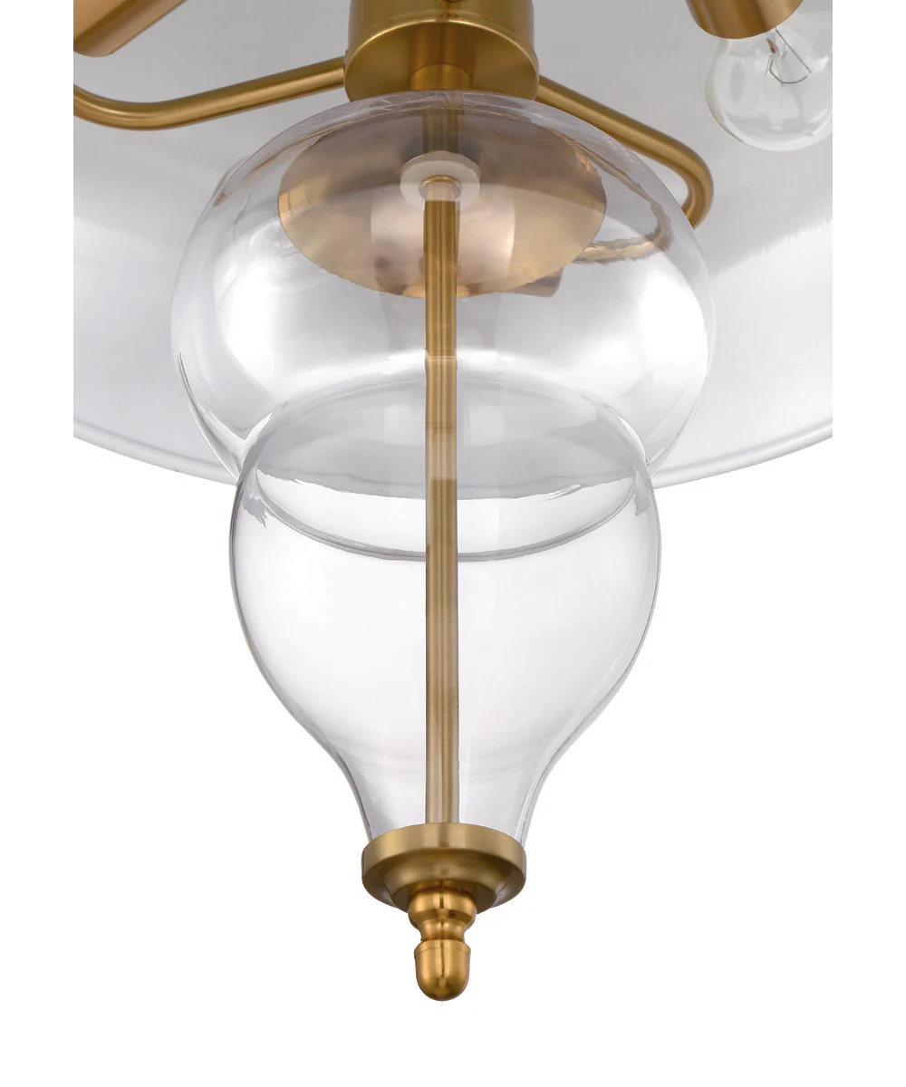 Pendant 3-Light Pendant Satin Brass - Image 6