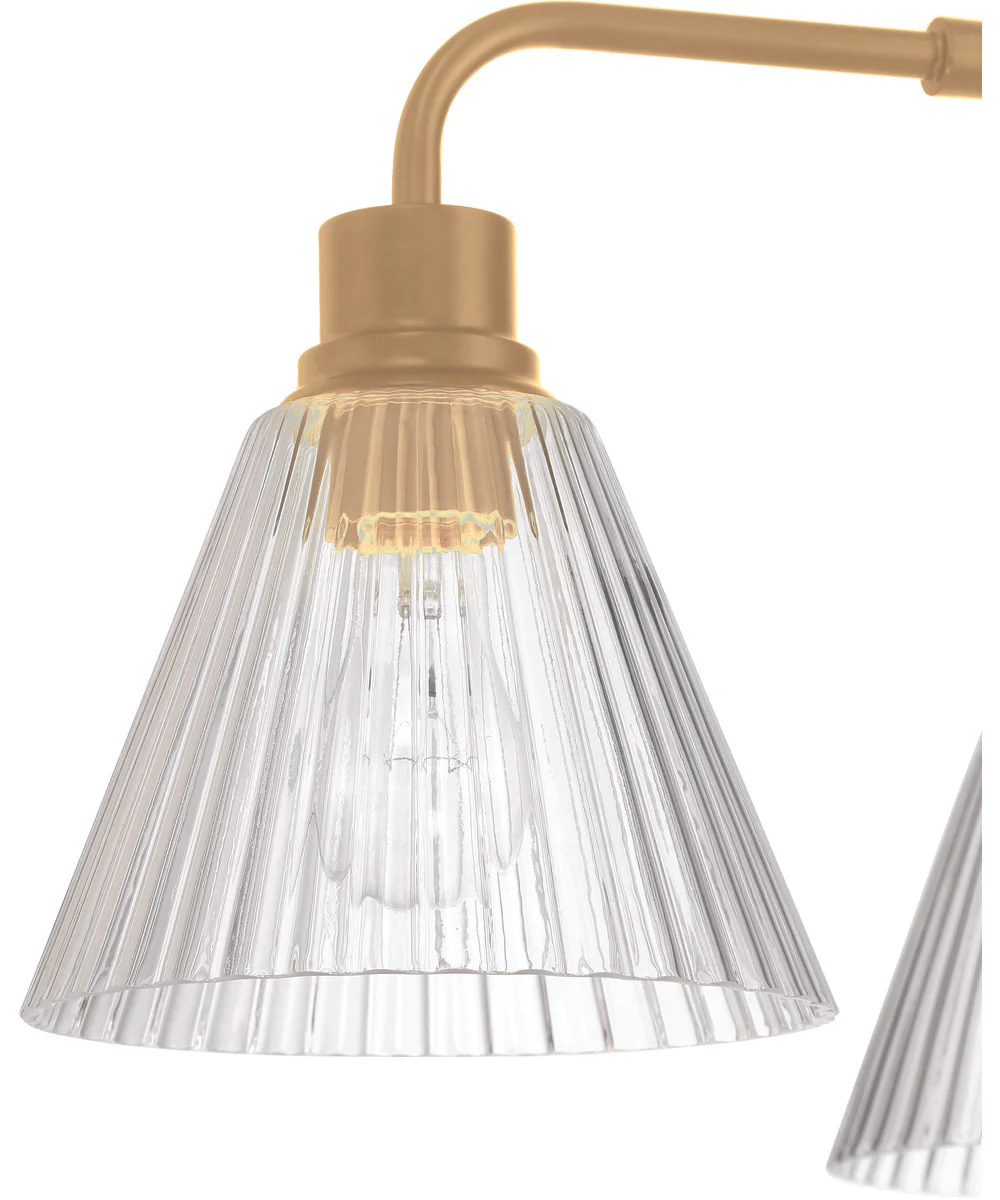 Pleated 4-Light Lighting Premium Bronze - Image 6