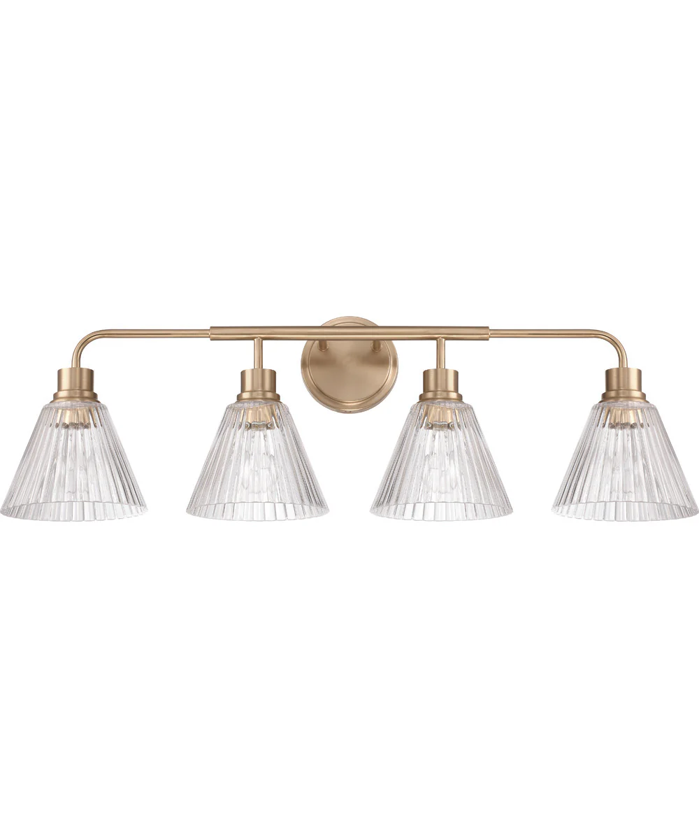 Pleated 4-Light Lighting Premium Bronze - Image 3