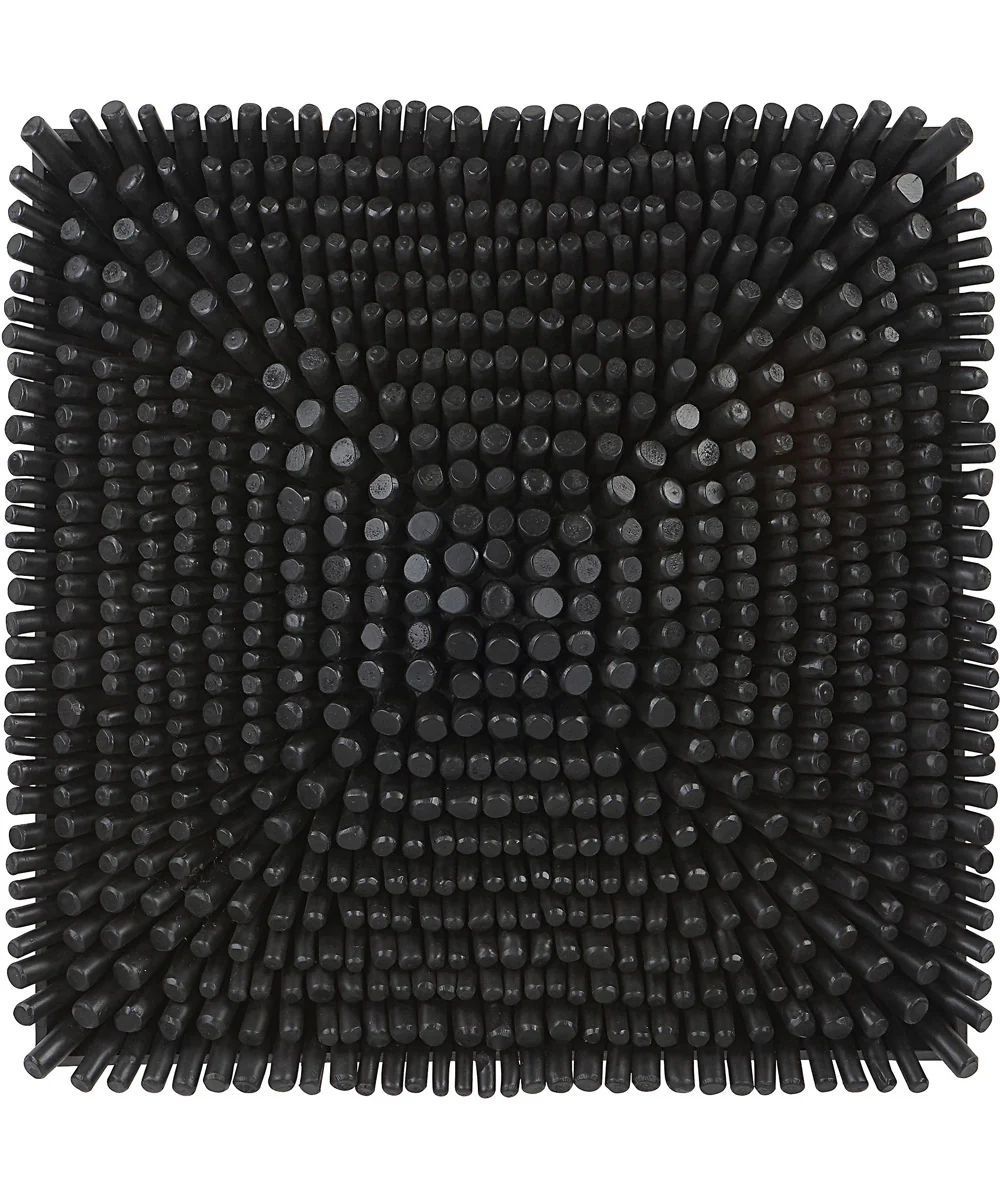Portside Black Wood Wall Panel