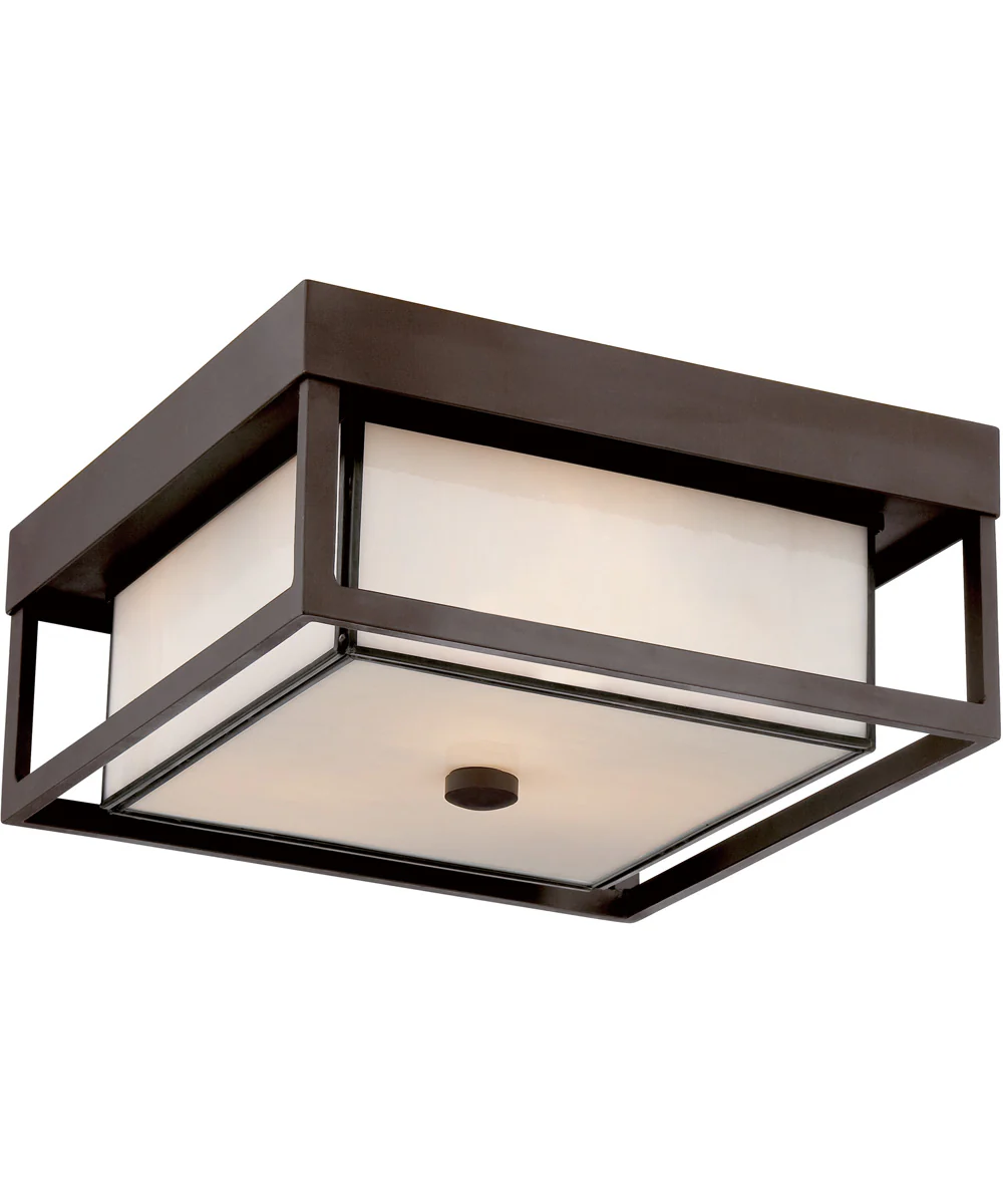 Powell Medium 3-light Outdoor Ceiling Light Western Bronze - Image 2