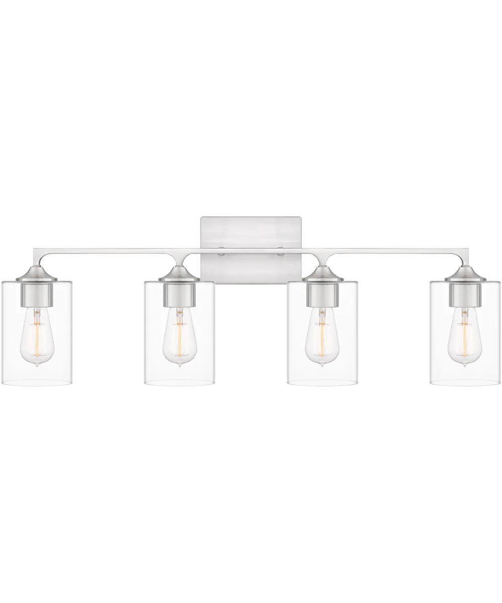 Prescott Extra Large 4-light Bath Light Brushed Nickel - Image 2