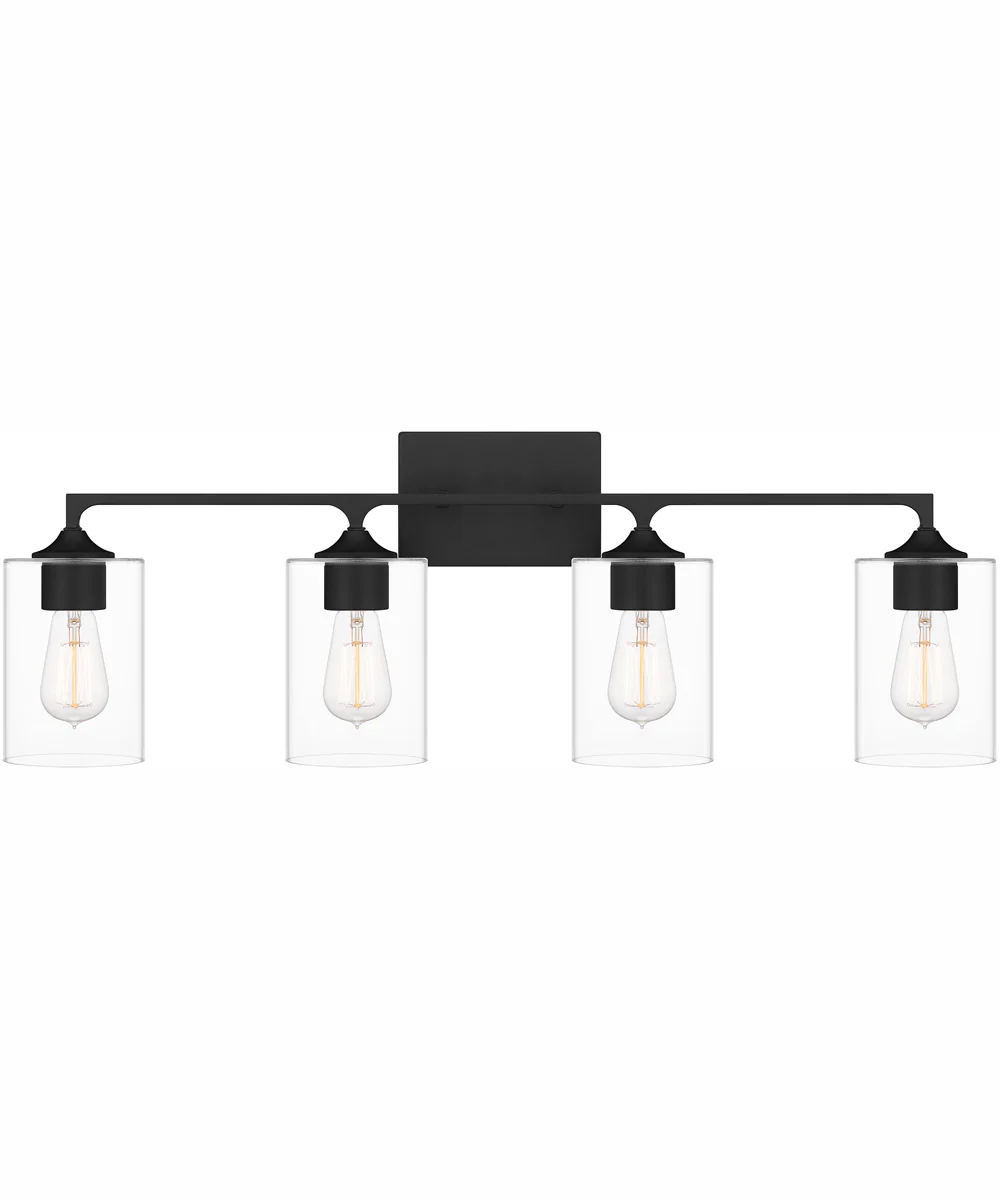 Prescott Extra Large 4-light Bath Light Matte Black - Image 2
