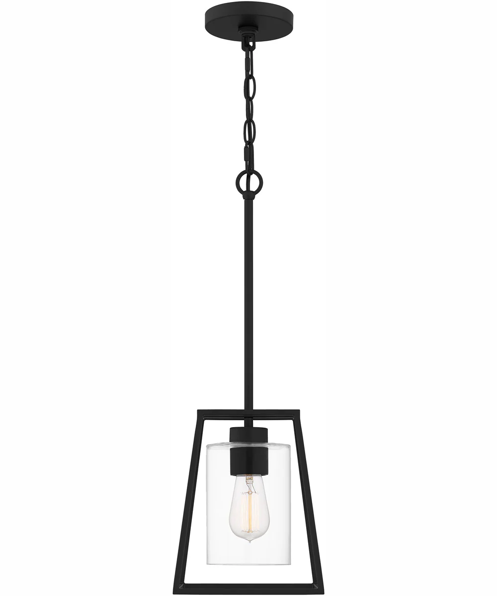 Prescott Small 1-light Mini Pendant Matte Black - Image 4