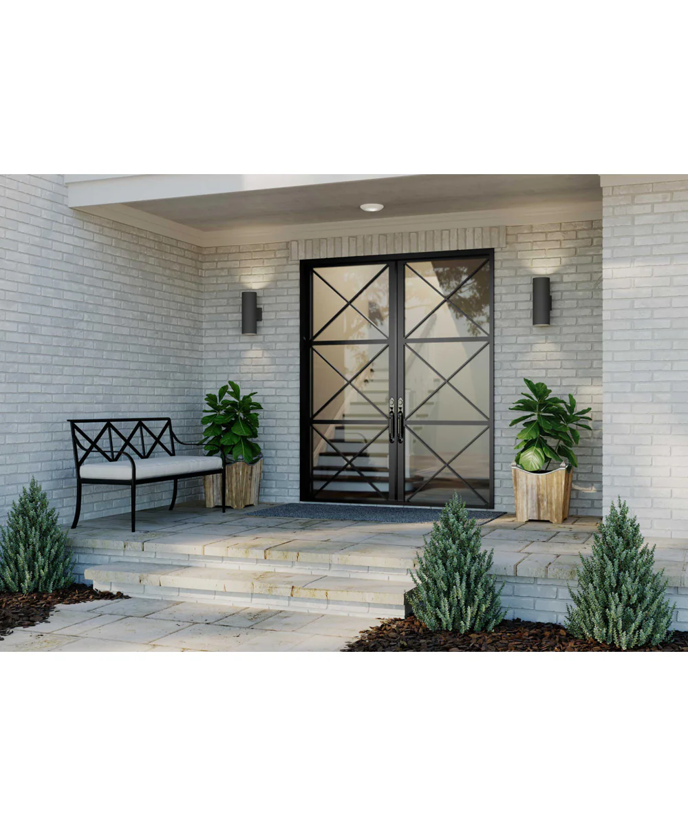5" LED Outdoor Up/Down Cylinder Black - Image 3