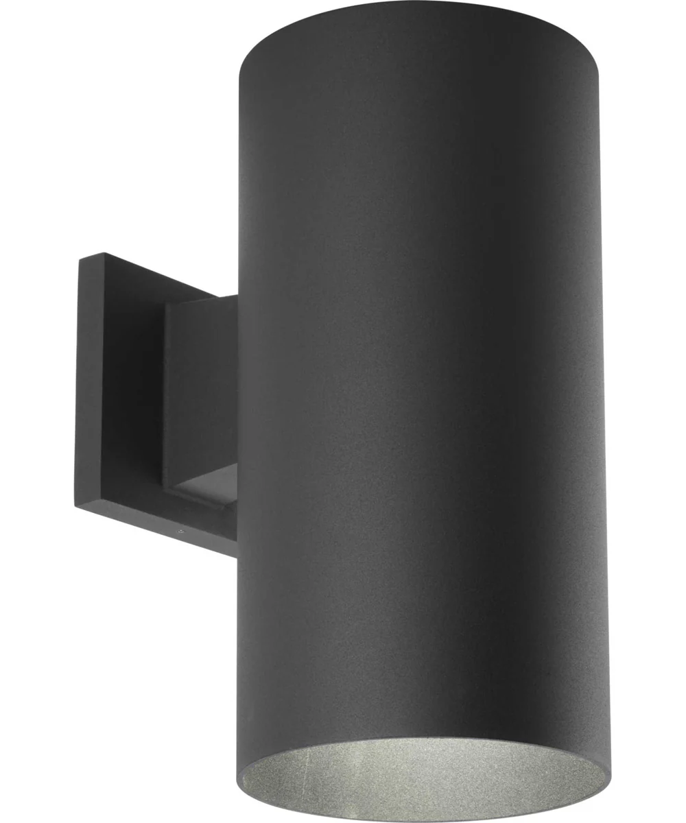 6" LED Outdoor Wall Cylinder Black - Image 3