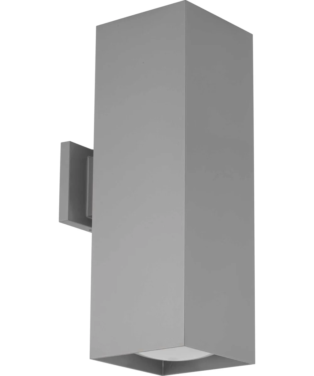6" LED Square Up/Down Outdoor Wall Mount Fixture Metallic Gray - Image 4