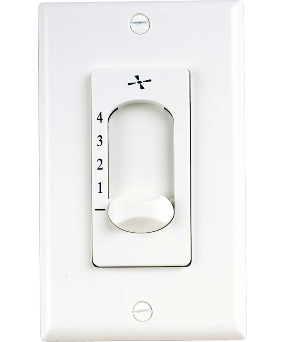 AirPro Ceiling Fan Four-Speed Wall Control White