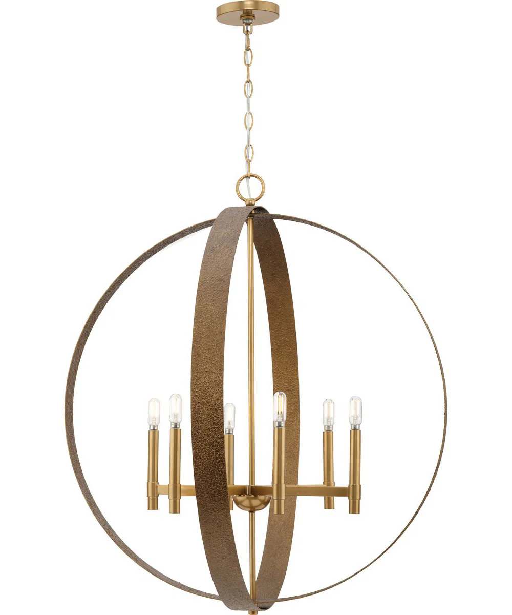 Allegheny 6-Light Pendant Soft Gold - Image 6